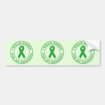 I Wear Green For My Grandpa Bumper Sticker