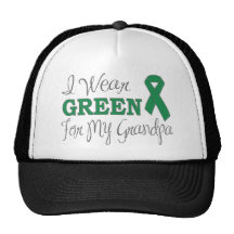 I Wear Green For My Grandpa (Green Ribbon) Trucker Hats