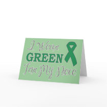 I Wear Green For My Niece (Green Awareness Ribbon)