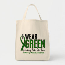 I Wear Green For My Son-In-Law 10 Kidney Disease Bag