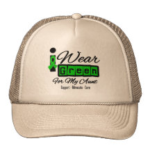 I Wear Green Ribbon (Retro) - Aunt Trucker Hat