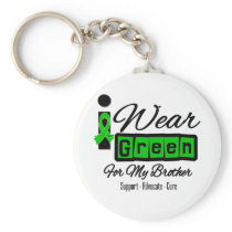 I Wear Green Ribbon (Retro) - Brother Key Chains