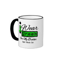 I Wear Green Ribbon (Retro) - Brother Coffee Mug