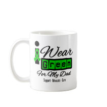 I Wear Green Ribbon (Retro) - Dad Mug