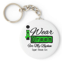I Wear Green Ribbon (Retro) - Nephew Keychain