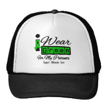 I Wear Green Ribbon (Retro) - Patients Mesh Hat