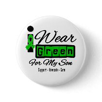 I Wear Green Ribbon (Retro) - Son Pin