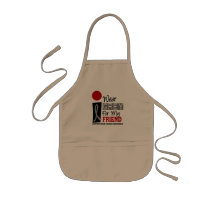 I Wear Grey For My Friend 9 BRAIN CANCER Aprons