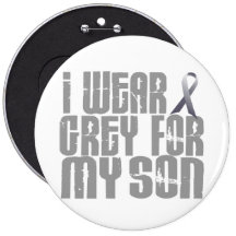 I Wear Grey For My SON 16 Pin