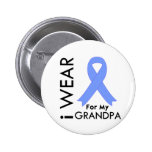 I Wear Light Blue For My Grandpa - Prostate Cancer Button