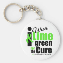I Wear Lime Green For The Cure Key Chains