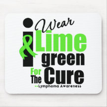 I Wear Lime Green For The Cure Mouse Mat