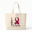 I Wear Multiple Myeloma Ribbon For My Hero bags