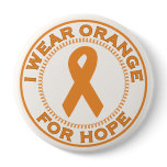 I Wear Orange For Hope buttons