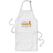 I Wear Orange For My Dad (Orange Ribbon) Apron