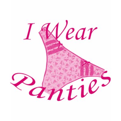 I Wear Panties Pink Unisex T-Shirt