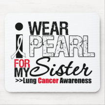 I Wear Peach Ribbon For My Sister Mouse Mats