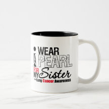 I Wear Peach Ribbon For My Sister Mug
