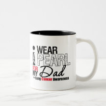 I Wear Pearl Ribbon For My Dad Coffee Mug