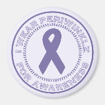 I Wear Periwinkle For Awareness Refrigerator Magnet