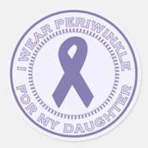 I Wear Periwinkle For My Daughter Stickers
