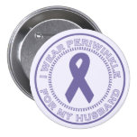 I Wear Periwinkle For My Husband Buttons