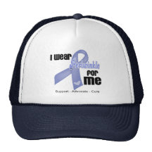 I Wear Periwinkle Ribbon For Me Mesh Hat