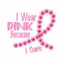 I Wear Pink Because I Care 26 Breast Cancer t-shirts