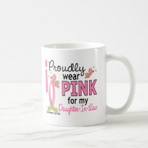 I Wear Pink For Daughter-In-Law 27 Breast Cancer Coffee Mug