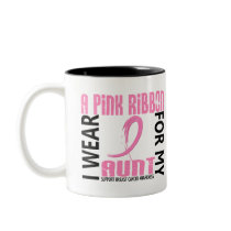 I Wear Pink For My Aunt 46 Breast Cancer Mug