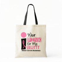 I Wear Pink For My Aunt 9 Breast Cancer Bag