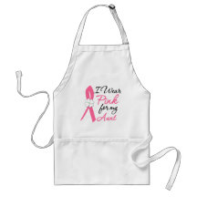 I Wear Pink For My Aunt Apron