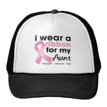 I Wear Pink For My Aunt Breast Cancer Trucker Hat