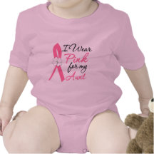 I Wear Pink For My Aunt Tee Shirt