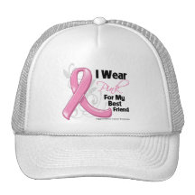 I Wear Pink For My Best Friend - Breast Cancer Hat