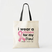I Wear Pink For My Friend Breast Cancer Bag