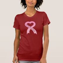 I Wear Pink for My Friend Pink Ribbon Ladies T-Shi Tee Shirts