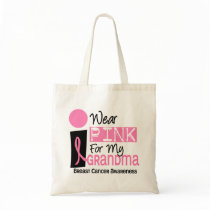 I Wear Pink For My Grandma 9 Breast Cancer Tote Bag