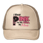 I Wear Pink For My Mum 19 BREAST CANCER Mesh Hat