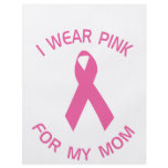 I Wear Pink For My Mum Breast Cancer Awareness flyers