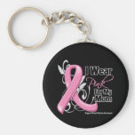 I Wear Pink For My Mum - Breast Cancer Awareness Key Chain