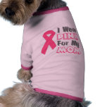 I Wear Pink For My Mum (Version B) pet clothing
