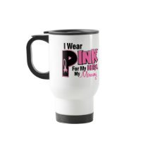 I Wear Pink For My Mummy 19 BREAST CANCER Coffee Mug