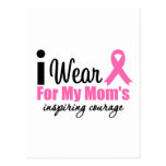 I Wear Pink For My Mum's Inspiring Courage Postcard