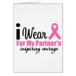 I Wear Pink For My Partner's Inspiring Courage Cards