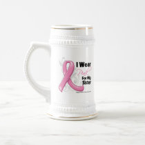 I Wear Pink For My Sister - Breast Cancer Awarenes Coffee Mug