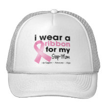 I Wear Pink For My Step-Mum Breast Cancer Mesh Hats