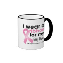 I Wear Pink For My Step-Mum Breast Cancer Mug