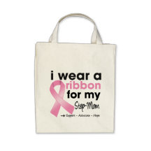I Wear Pink For My Step-Mum Breast Cancer Tote Bag
