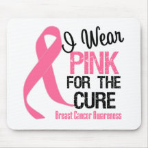 I Wear Pink For The Cure Mouse Pads